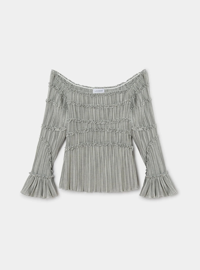 Petra Squared Textured Blouse