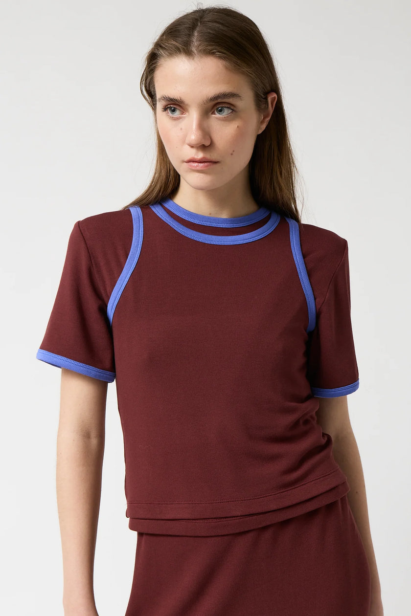 Bean Tank Top in Burgundy