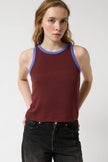 Bean Tank Top in Burgundy