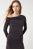 Galena Twist Top in Charcoal