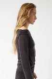 Galena Twist Top in Charcoal