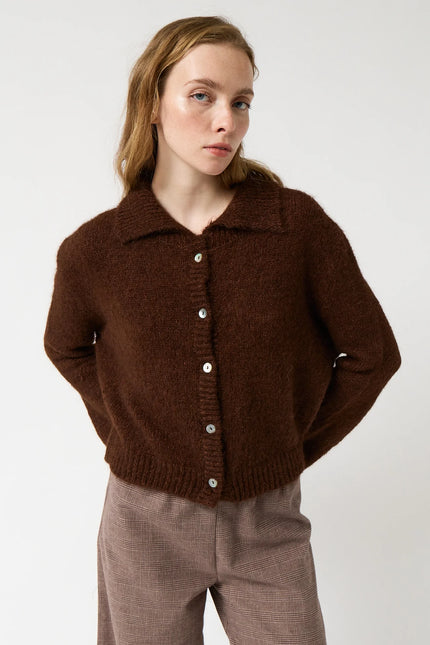 Praline Cardigan in Brown
