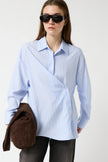 Salty Shirt in Green and Blue Stripes