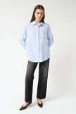 Salty Shirt in Green and Blue Stripes