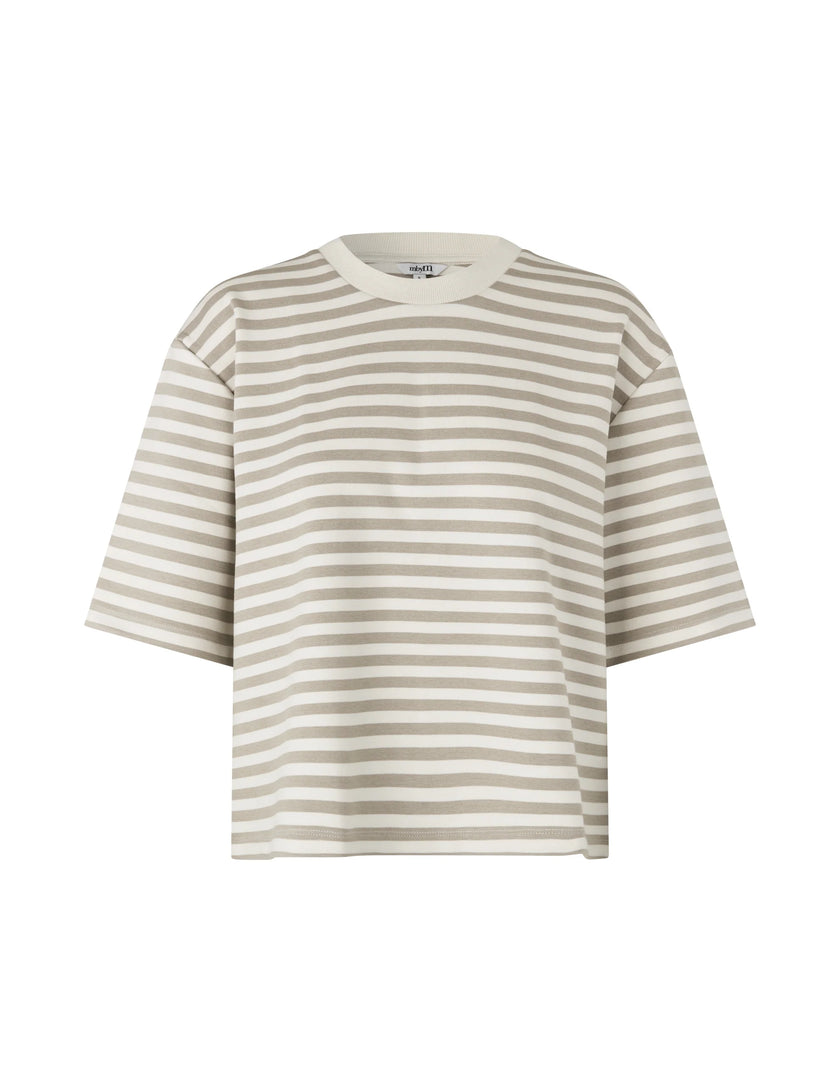 Emrys T-shirt in Island Fossil Sugar Stripe