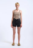 Nora Shorts in Retro Black