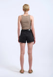 Nora Shorts in Retro Black