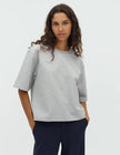 Betsy Emrys T-shirt in Light Grey Melange