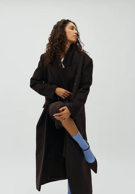 Nesmina Lava Wool Coat in Java
