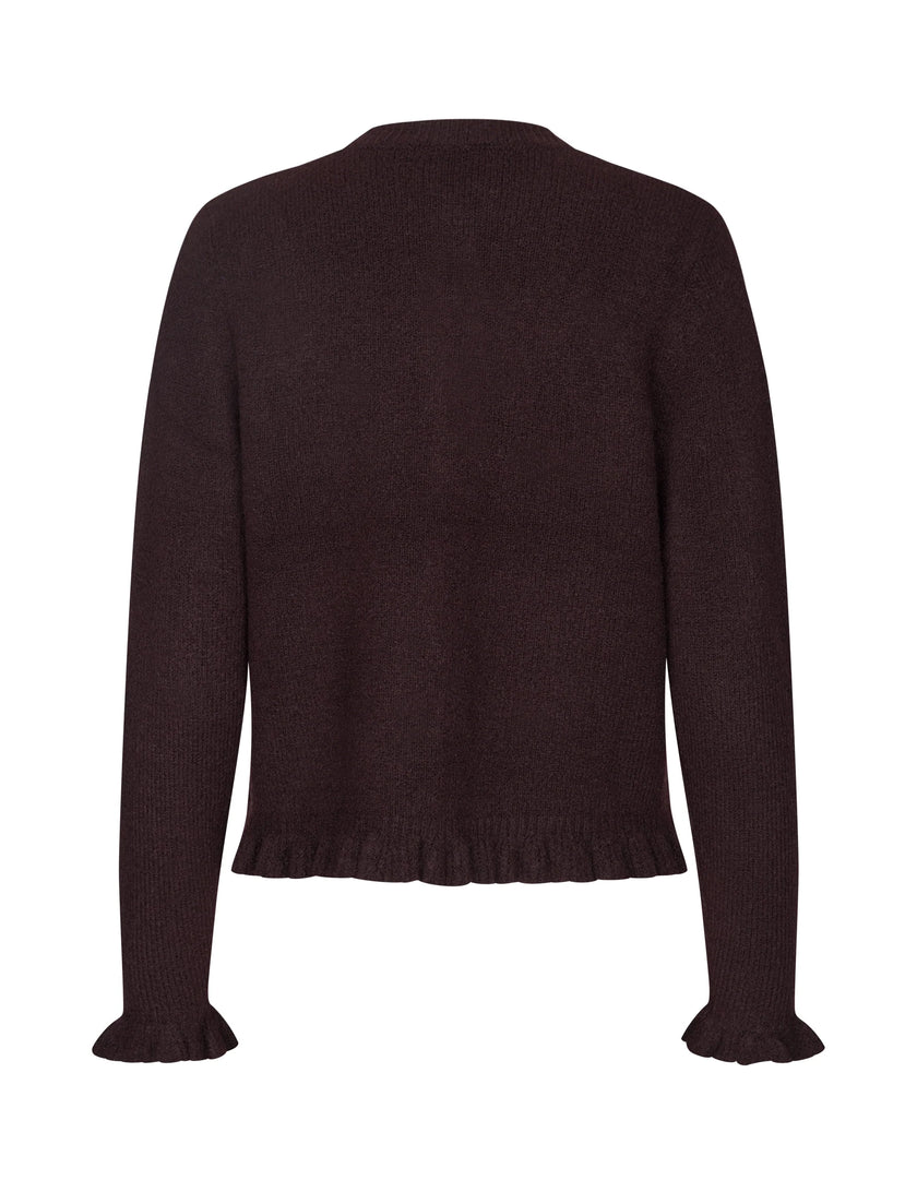 Celandia Knit in Deep Purple Melange