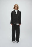 Milani Marbel Blazer in Black Brown Pinstripe
