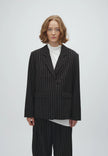 Milani Marbel Blazer in Black Brown Pinstripe