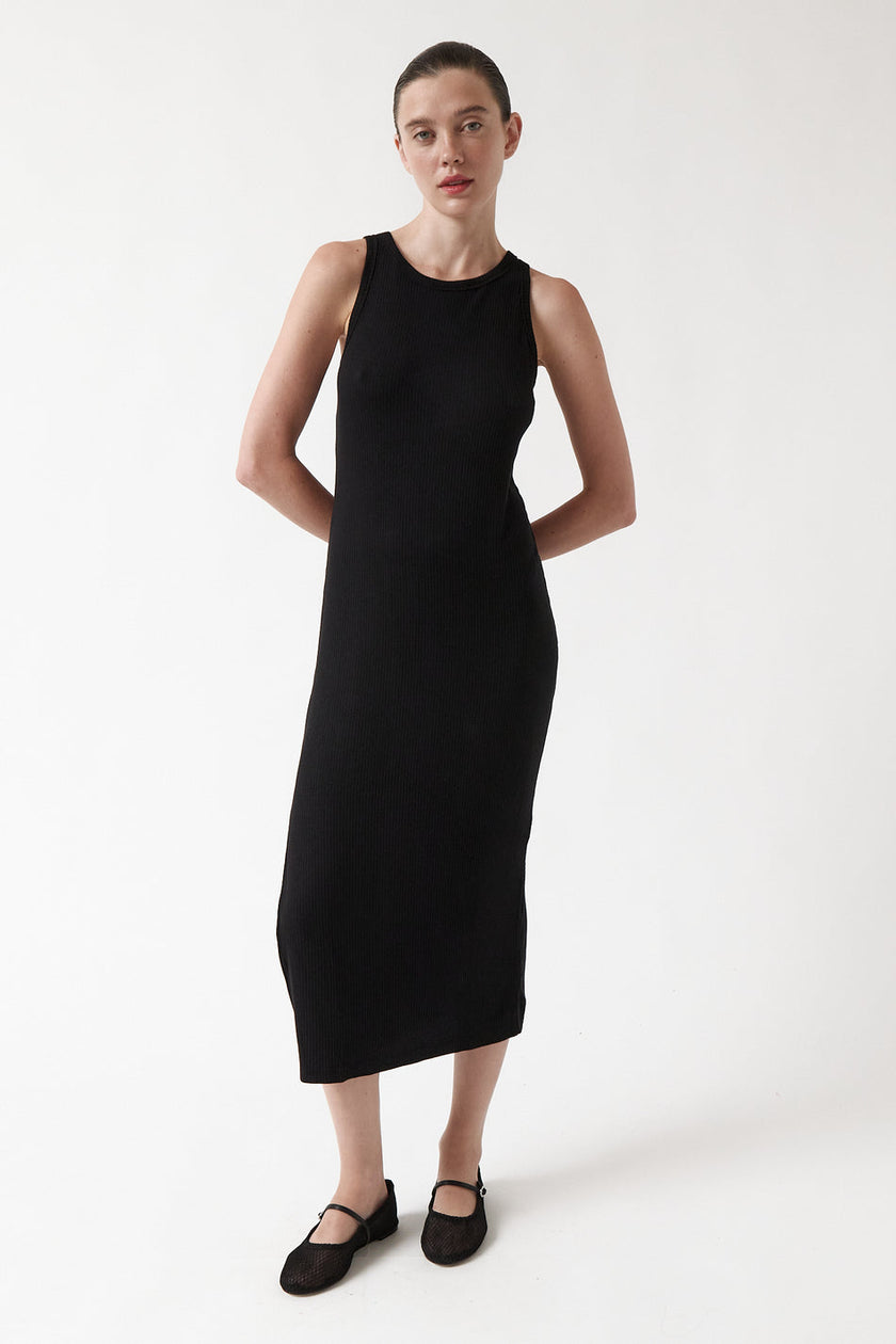 Lula Halter Dress in Black