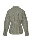 Isidor Blouse in Smoked Olive Check