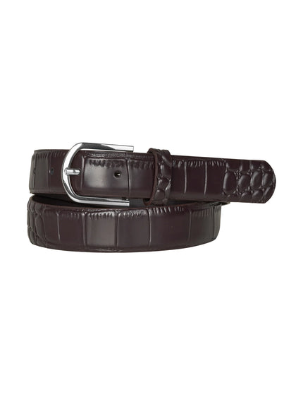 Adolea Belt in Dark Bordeaux Brown