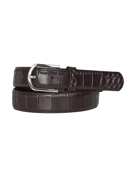 Adolea Belt in Dark Bordeaux Brown
