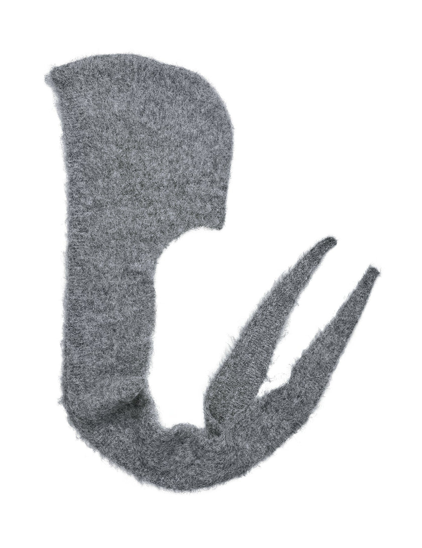 Wrappi Hood Scarf in Grey Melange