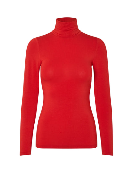 Ina Basic Top in Red Aura