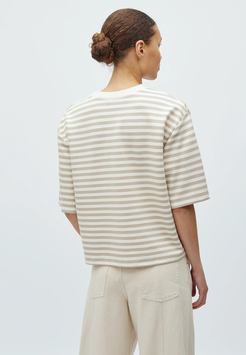 Emrys T-shirt in Island Fossil Sugar Stripe