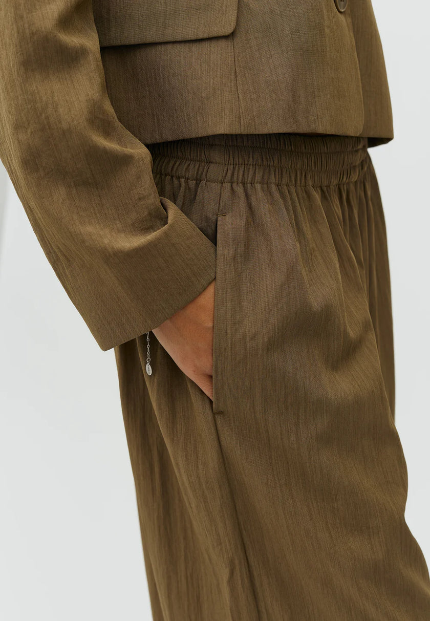 Koons Xannia Pants in Light Olive Melange