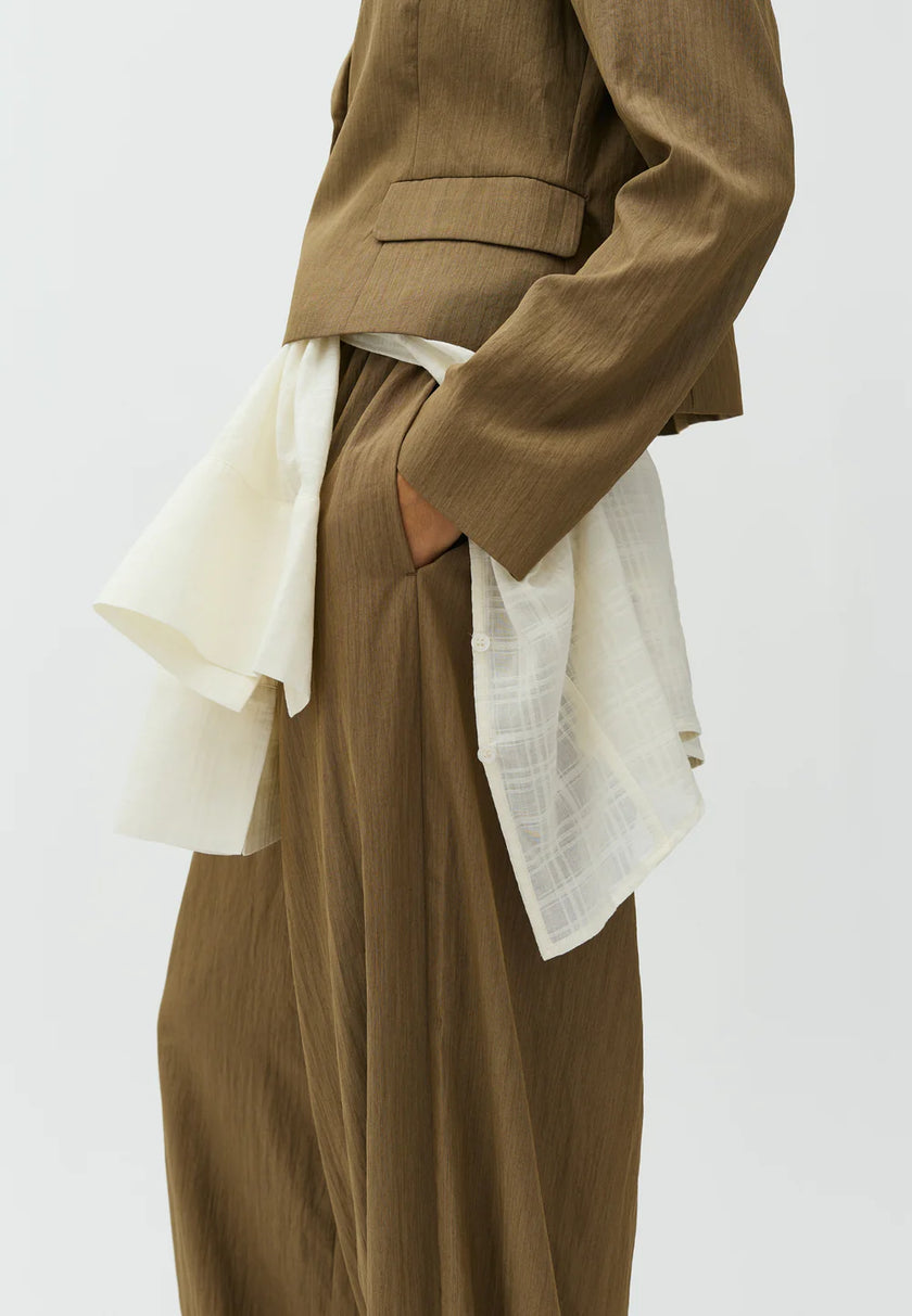 Koons Xannia Pants in Light Olive Melange
