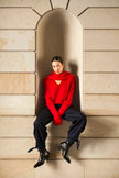 Ruthie Knit in Red Aura