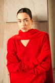 Ruthie Knit in Red Aura