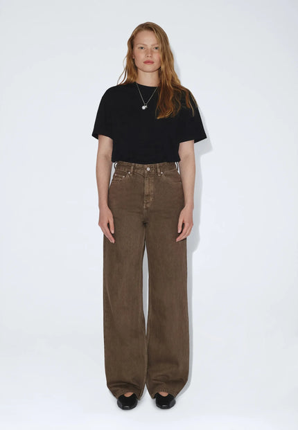 Donna High Relaxed in Washed Olive