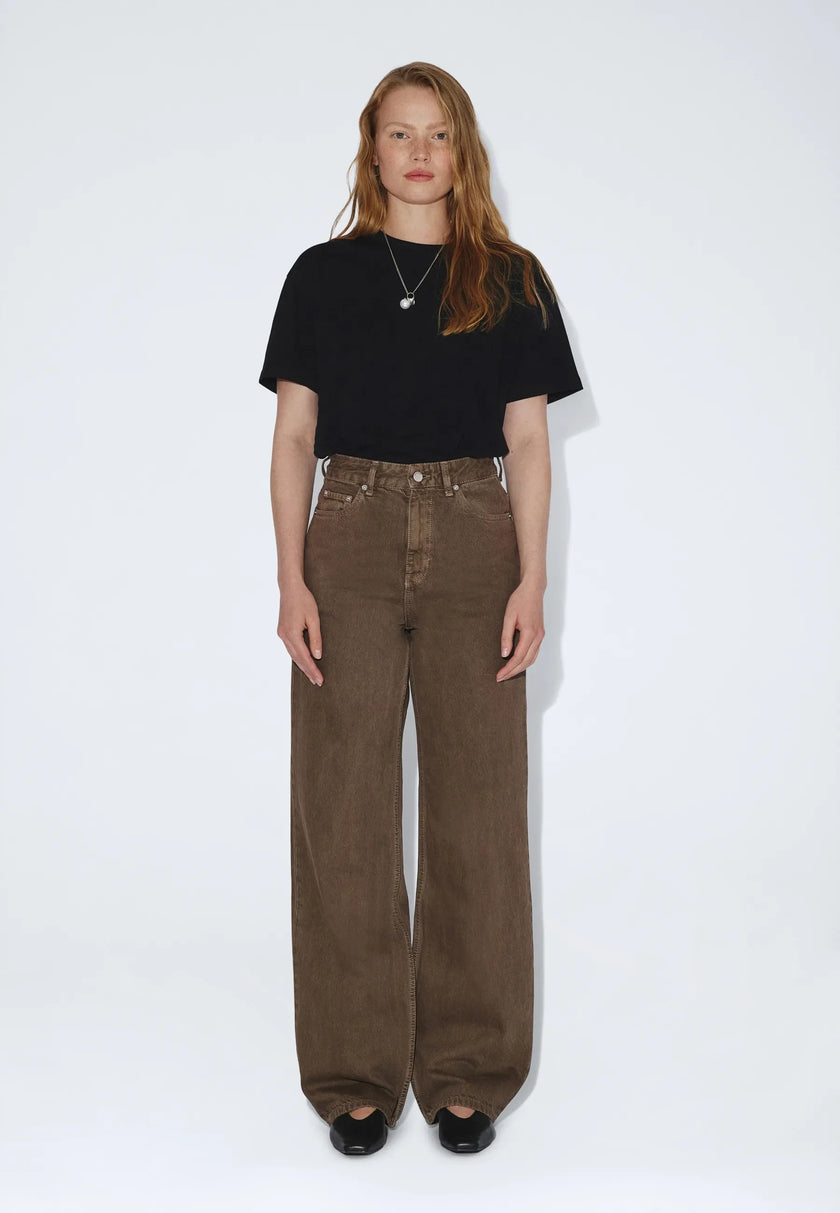 Donna High Relaxed in Washed Olive