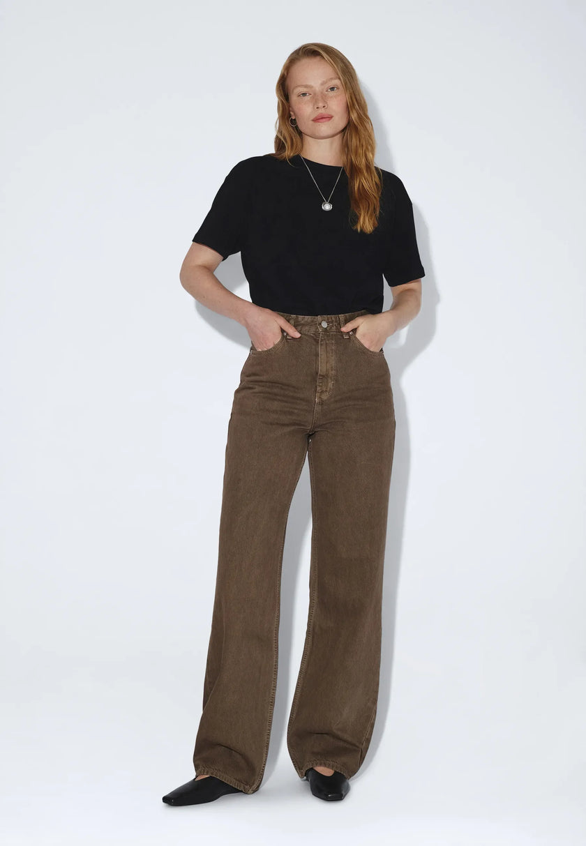 Donna High Relaxed in Washed Olive