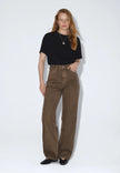 Donna High Relaxed in Washed Olive