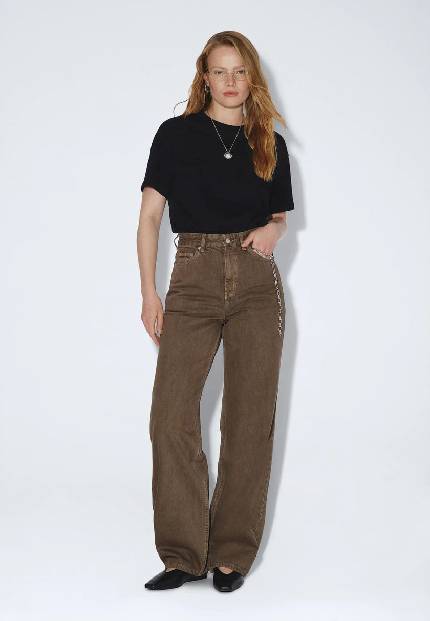 Donna High Relaxed in Washed Olive