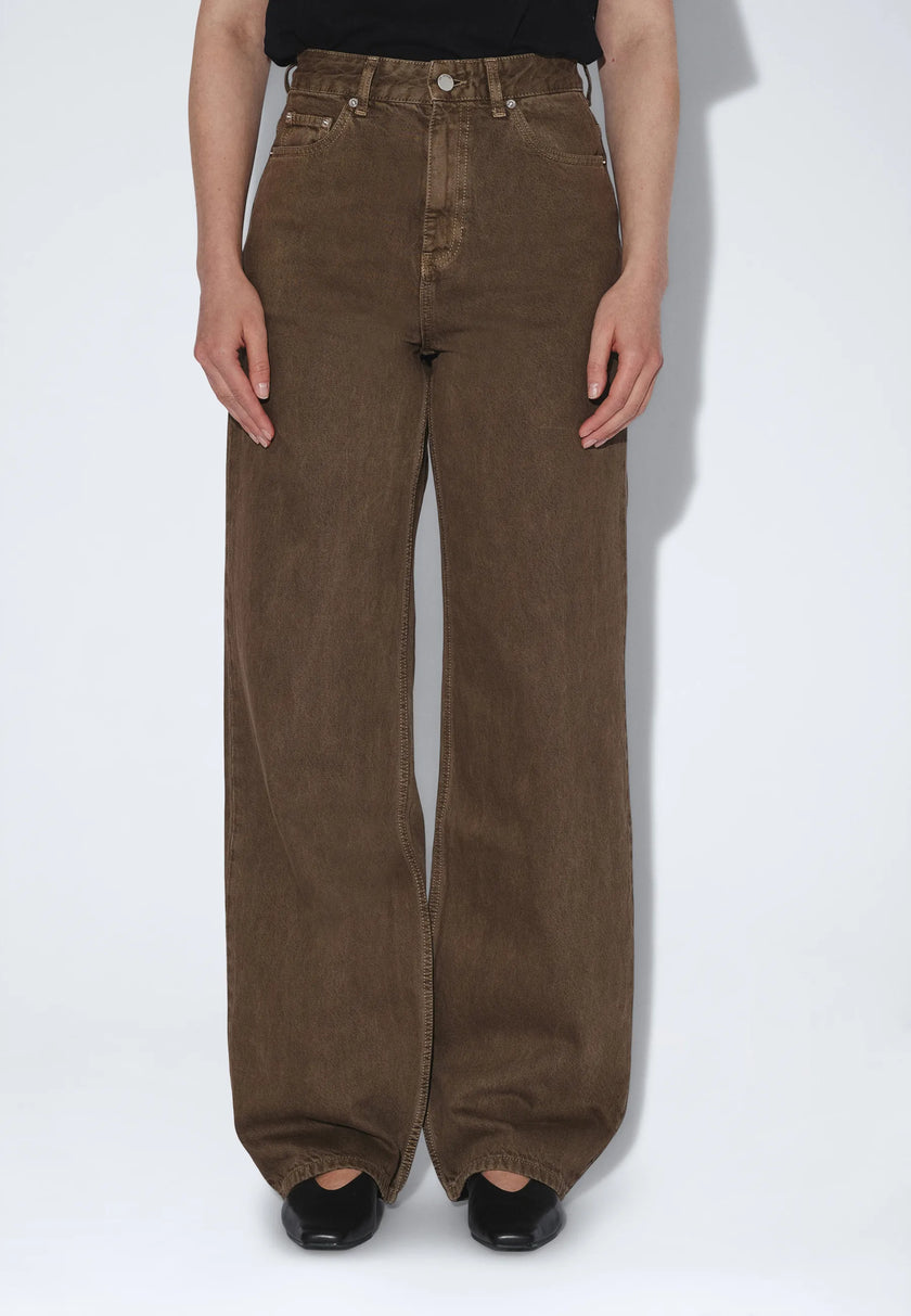 Donna High Relaxed in Washed Olive