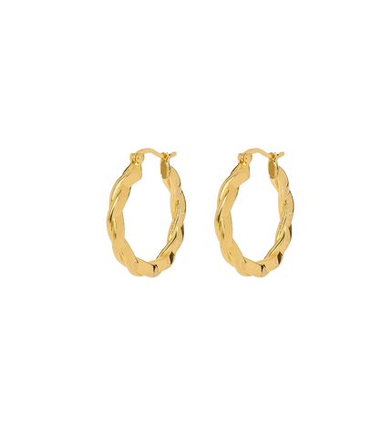 Large Twisted Hoops Anna Nina