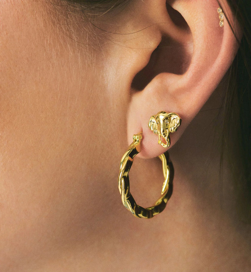 Large Twisted Hoops Anna Nina
