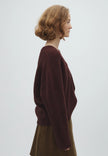 Gillian Knit in Deep Maroon