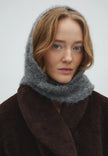 Wrappi Hood Scarf in Grey Melange