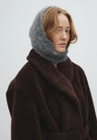 Wrappi Hood Scarf in Grey Melange