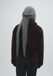 Wrappi Hood Scarf in Grey Melange