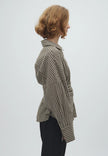 Isidor Blouse in Smoked Olive Check