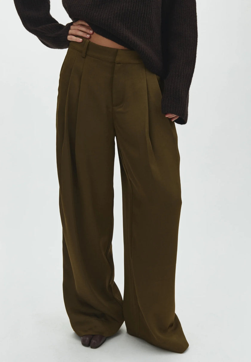 Emeli Melba Pants in Smoked Olive