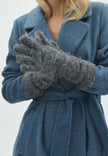 Fandea Long Gloves in Grey Melange