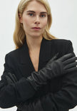 Holy Leather Gloves in Black