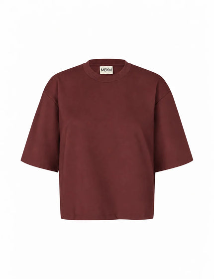Emrys T-shirt in Maroon Noir
