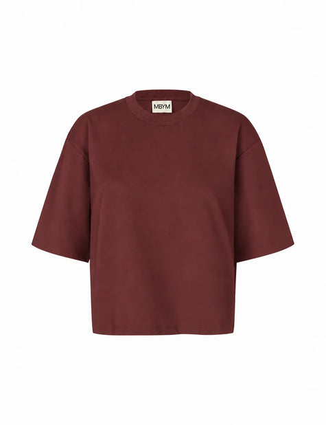 Emrys T-shirt in Maroon Noir