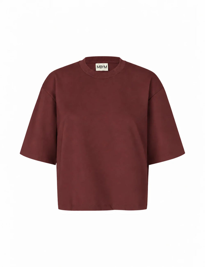 Emrys T-shirt in Maroon Noir