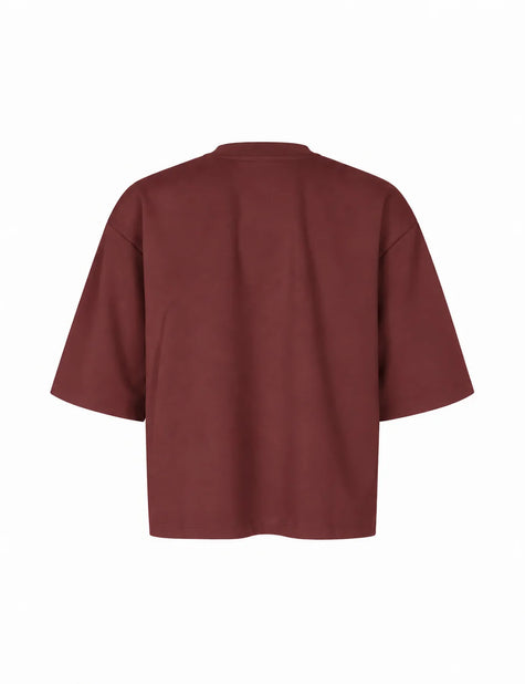 Emrys T-shirt in Maroon Noir
