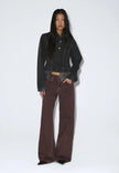 Rhue Low Wide Washed Aubergine