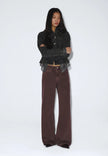 Rhue Low Wide Washed Aubergine