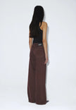 Rhue Low Wide Washed Aubergine